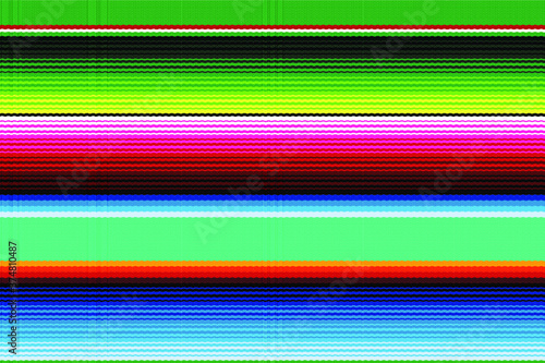 Colorful seamless mexican style pattern. Serape gesign. Background for Cinco de Mayo party or fiesta