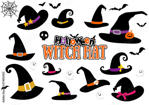 ハロウィン 魔女の帽子いろいろ