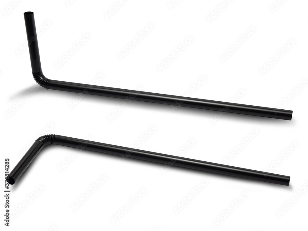 Fototapeta premium Straw on a white background,with clipping path