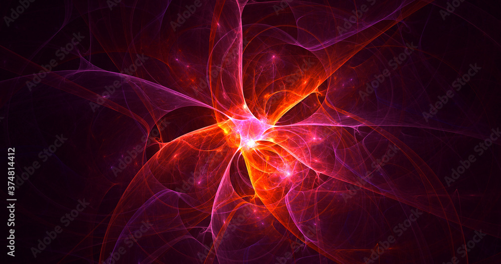 3D rendering abstract multicolor fractal light background 3D rendering abstract multicolor fractal light background