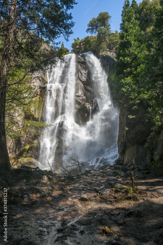 Naklejka premium grizzly falls in kings canyon national park, usa