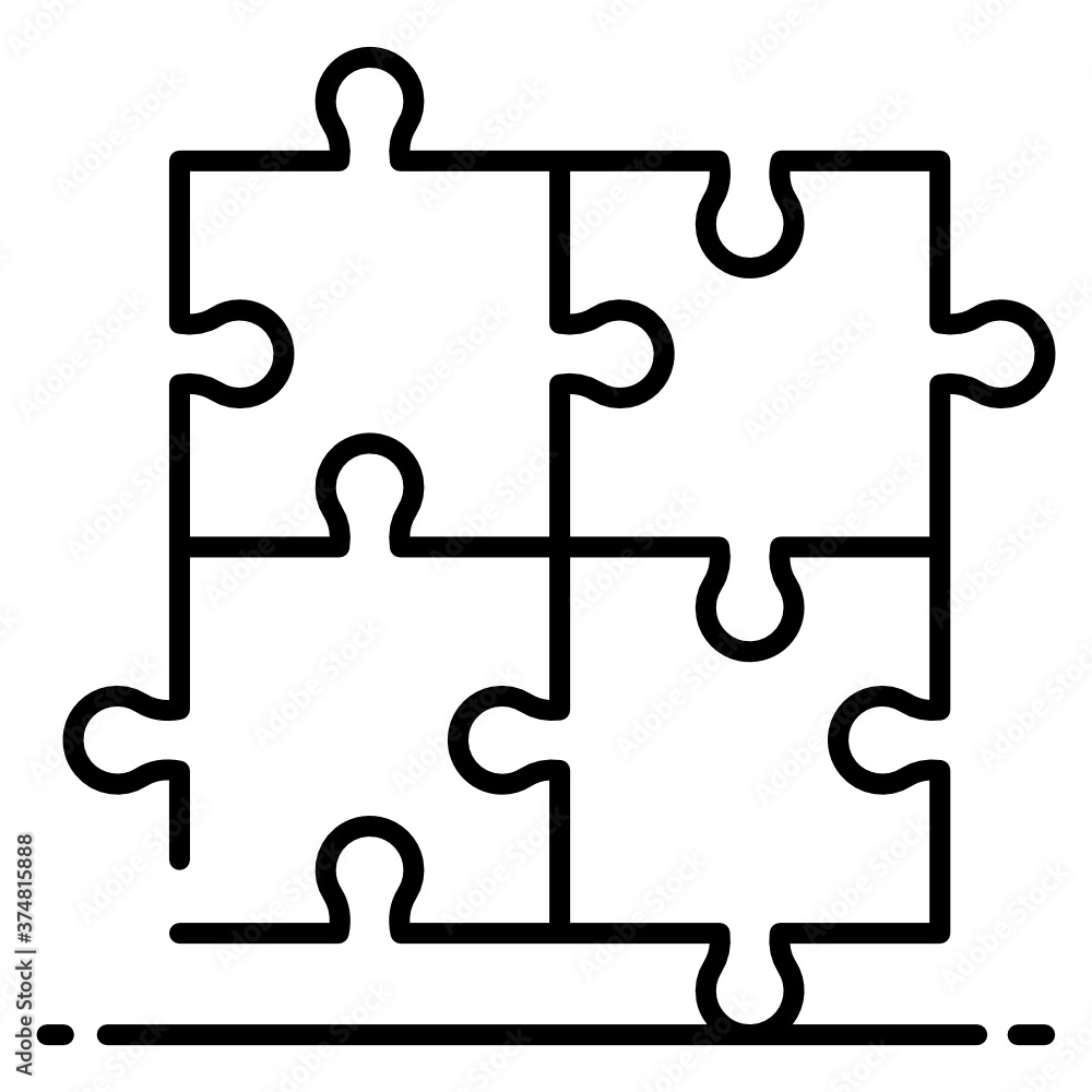 Concept of problem solving icon in line style, jigsaw puzzle piece
Concept of problem solving icon in line style, jigsaw puzzle piece