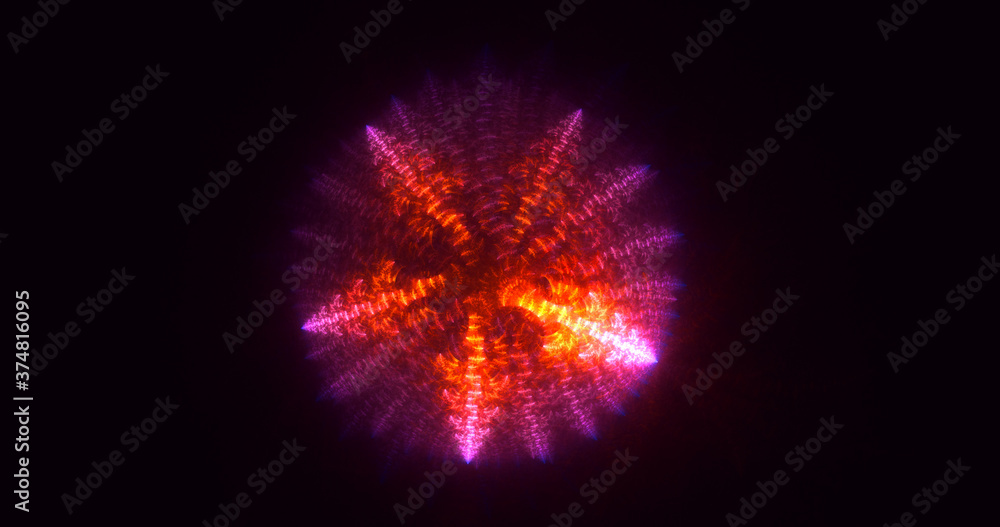 3D rendering abstract multicolor fractal light background 3D rendering abstract multicolor fractal light background
