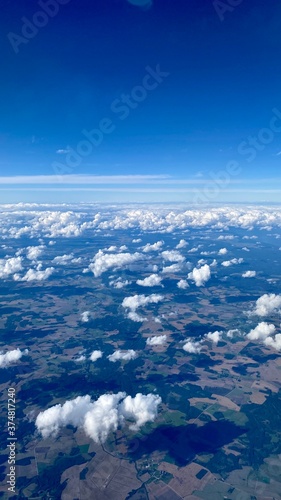 clouds over the sea