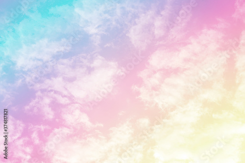 soft cloud background with a pastel multicolor gradient.