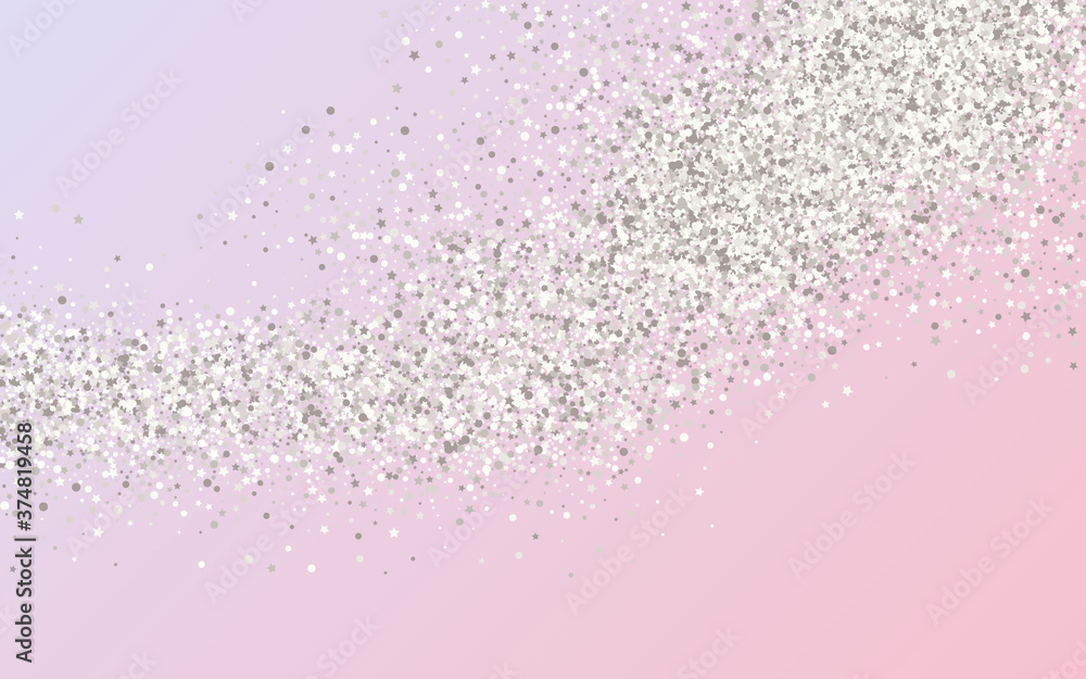 White Round Golden Pink Background. Isolated Rain White Round Golden Pink Background. Isolated Rain