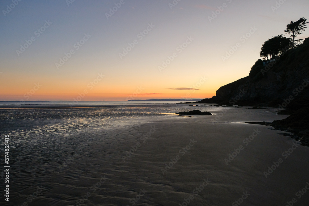 Coucher de soleil dans la baie de Douarnenez