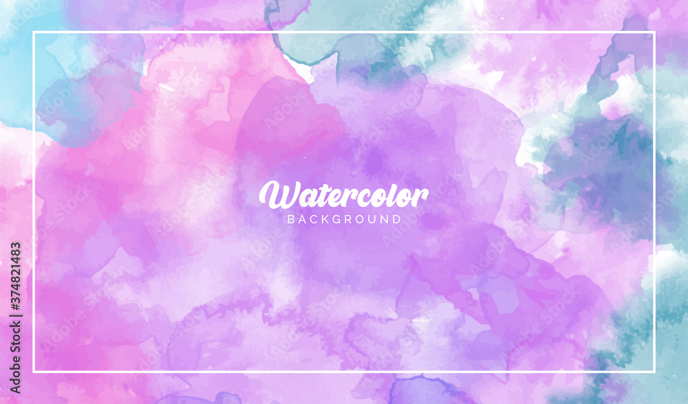 Colorful watercolor abstract modern background