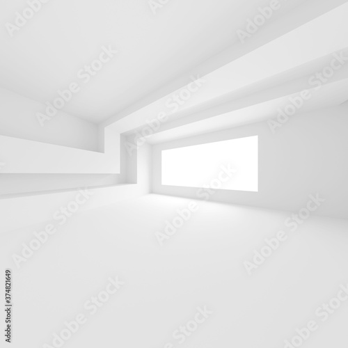 Modern Interior Wallpaper. White Minimalistic Texture