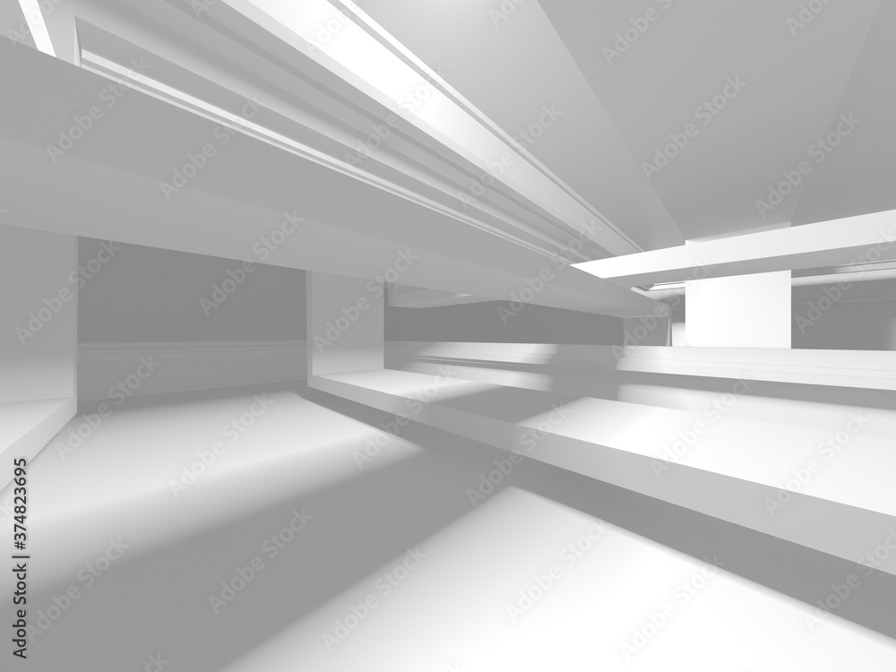 White Modern Background. Abstract Building Concept White Modern Background. Abstract Building Concept