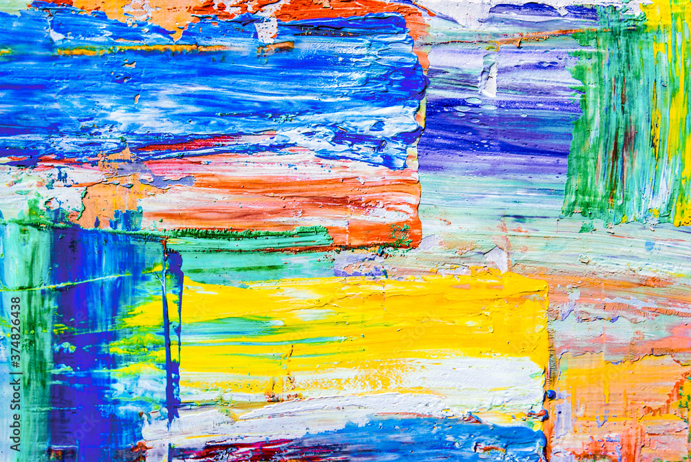 colorful smears of paint on canvas colorful smears of paint on canvas