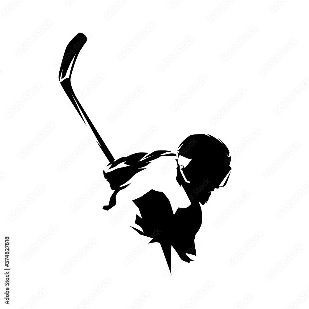 hockey silhouette shot