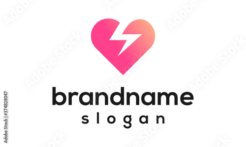 Love storm logo vector