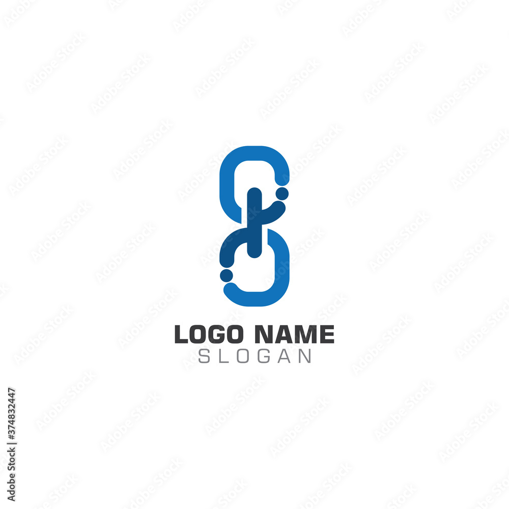 Chain Business Logo abstract unity vector design template Chain Business Logo abstract unity vector design template