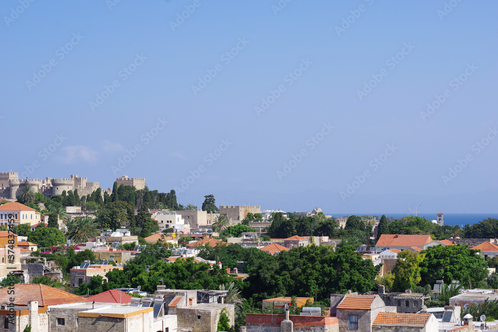 Panorama de la ville de Rhodes