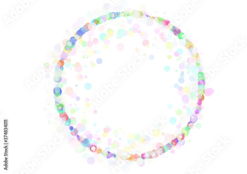 Wallpaper Mural 丸枠 丸フレーム　模様　カラフル Torontodigital.ca