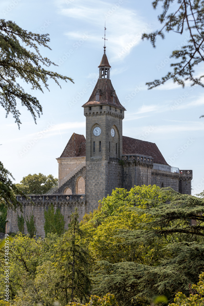 Pilgrimage town of Rocamadour, Episcopal city and sanctuary of the Blessed Virgin Mary, Lot, Midi-Pyrenees, France