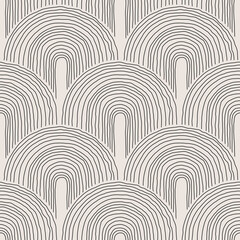 Sierkussen Schilder en tekenlijnen patronen Minimalistisch abstract handgetekend lijnenspel  © C Design Studio