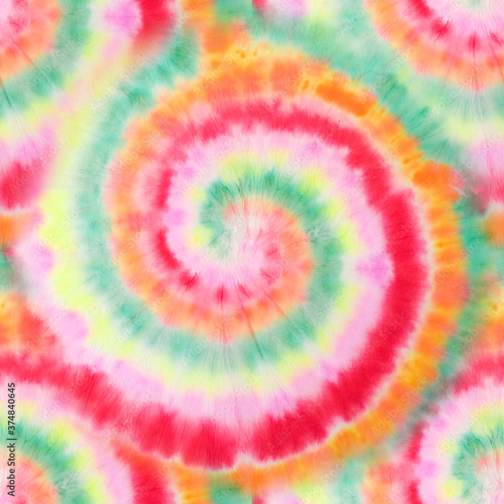 Tie Dye Spiral. Artistic Batik. Spiral Tie Dye Design. Bright Hand Drawn  Design. Tie and Dye. Beautiful Spiral Effect. Trendy Acrylic Dirty Paint.  Rainbow Watercolor Tie Dye. Stock Illustration | Adobe Stock