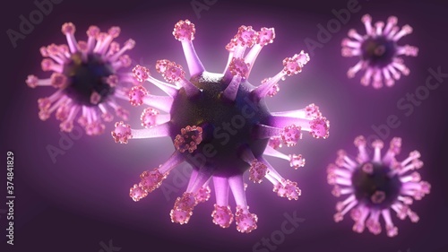 Illustration of corona virus (covid-19)