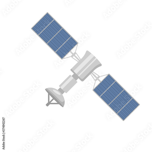 Satellite icon isolated on white background. Vector illustration.