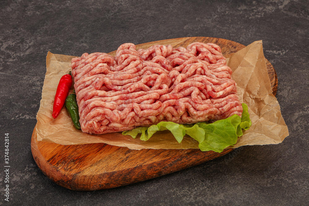 Raw Minced pork meat for cooking Raw Minced pork meat for cooking