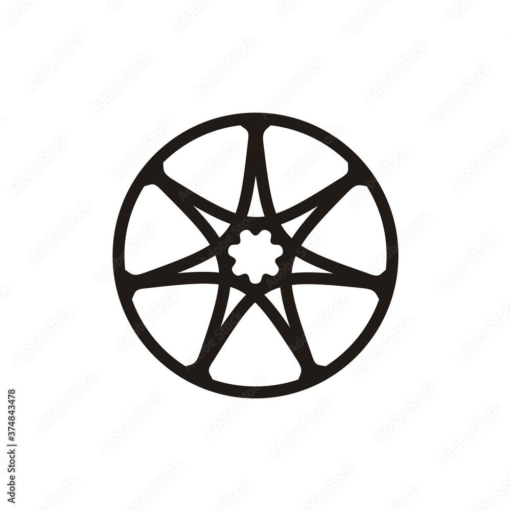 Septa Gram Seven Pointed Star logo design Septa Gram Seven Pointed Star logo design