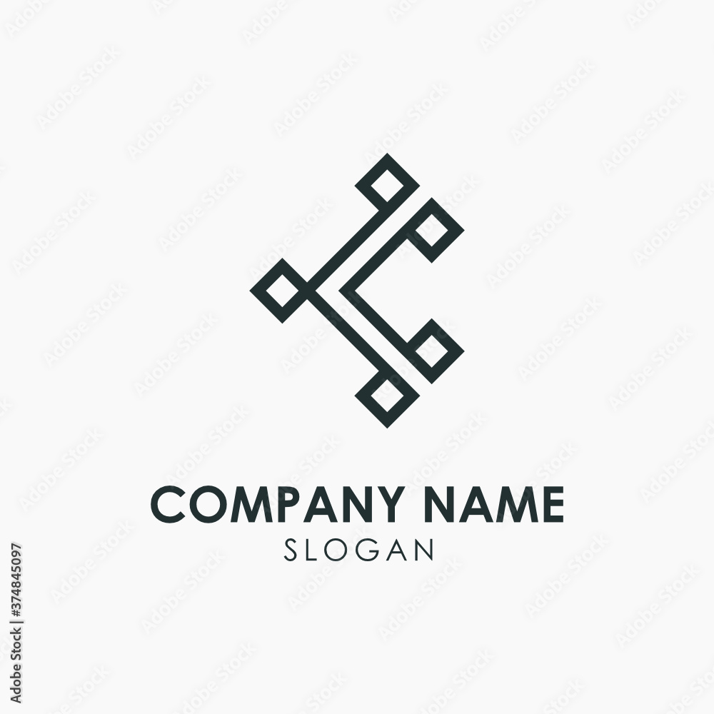 Modern Letter K KK Monogram Logo Modern Letter K KK Monogram Logo