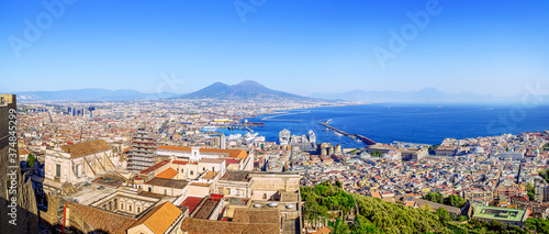 Fototapeta Naklejka Na Ścianę i Meble -  the beautiful coastline of naples, italy