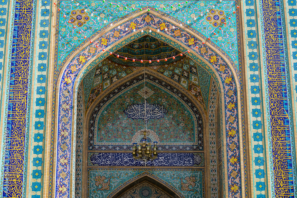 Imamzadeh Saleh mosque entrance, Tehran, Iran