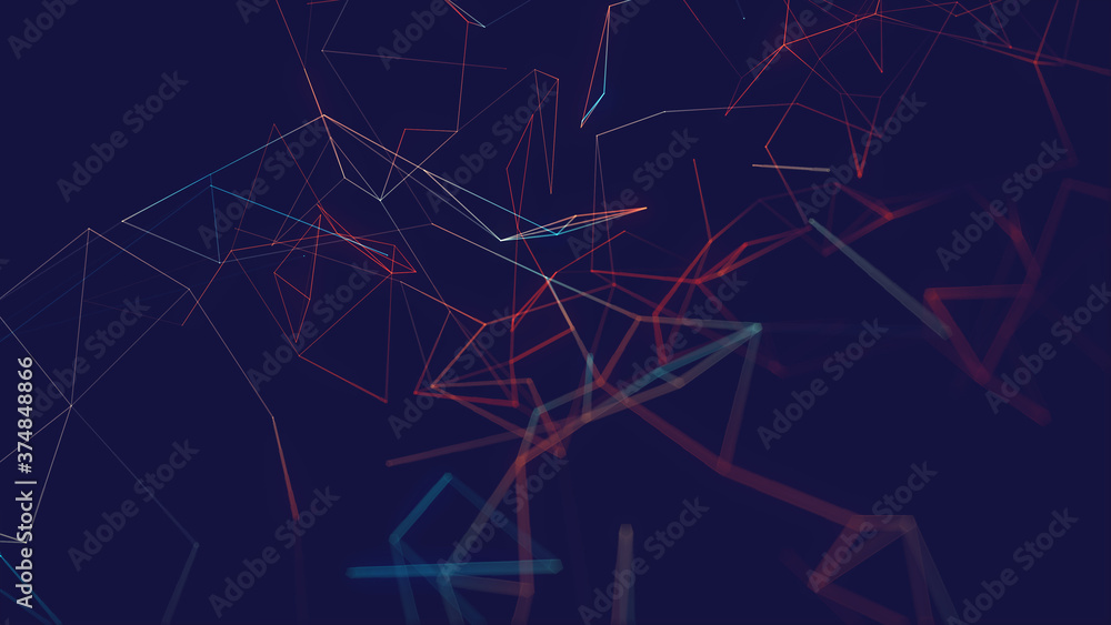 Abstract polygonal space low poly dark background with connecting dots and lines. Abstract polygonal space low poly dark background with connecting dots and lines.