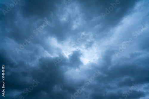 Fototapeta Naklejka Na Ścianę i Meble -  Dark thunderstorm clouds