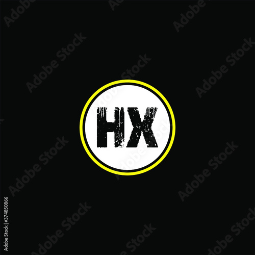 H X joint letter logo monogram deisign photo