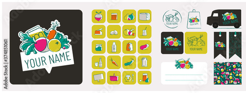 identité visuelle de produits à la ferme