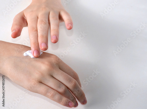 woman hands with manicure