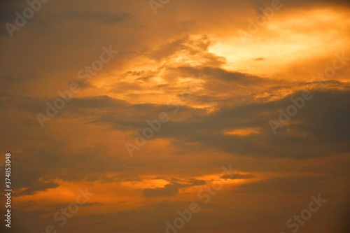 Nature, nature in the sky dark evening, Beauty of in the sky sunset in evening, Beauty of the nature in the sky sunset in evening, dark evening and clouds in the sky © Sagar Rajgor