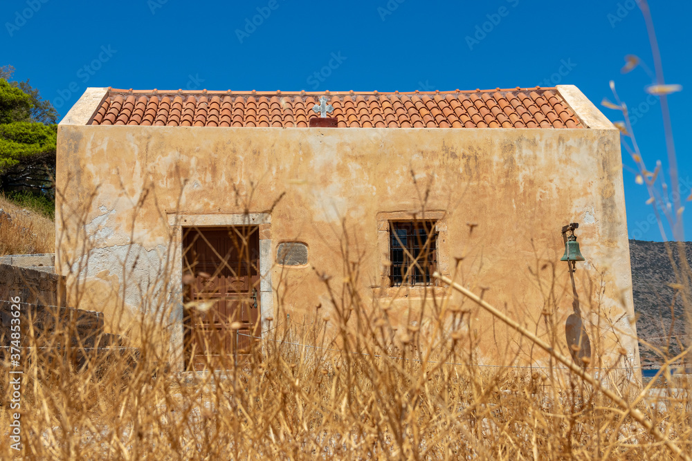 An old house on the island of Spinalonga