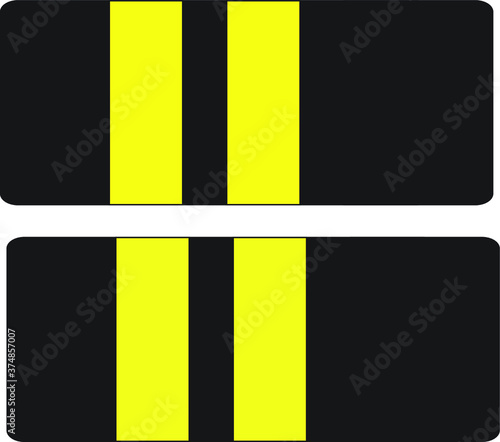 pilot two stripes epaulettes uniform