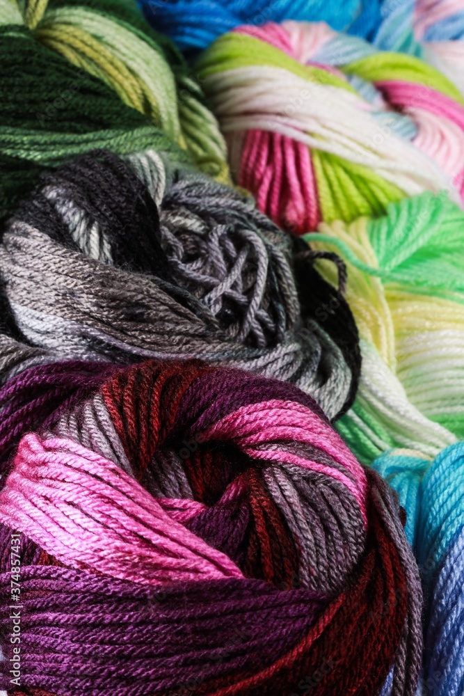 Closeup of Wool Yarn