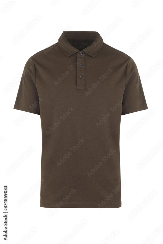 Blank brown t-shirt, front view Blank brown t-shirt, front view