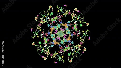 Organic and psychedelic ART animation(with alpha)