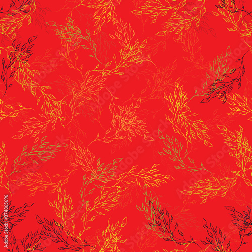 Seamless repeating autumn p...