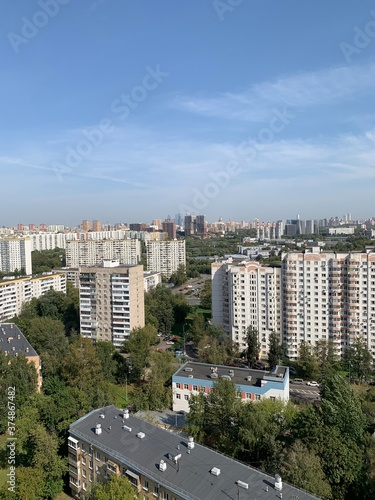 view of the city from the hill