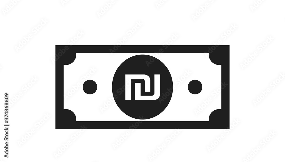 Εκτύπωση καμβά israeli shekel banknote icon
