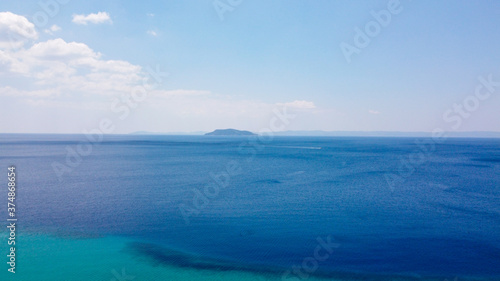 Aerial view of amazing blue clear sea  © Long Frame