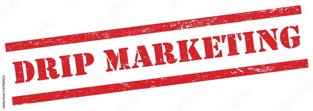 DRIP MARKETING red grungy rectangle stamp. DRIP MARKETING red grungy rectangle stamp.