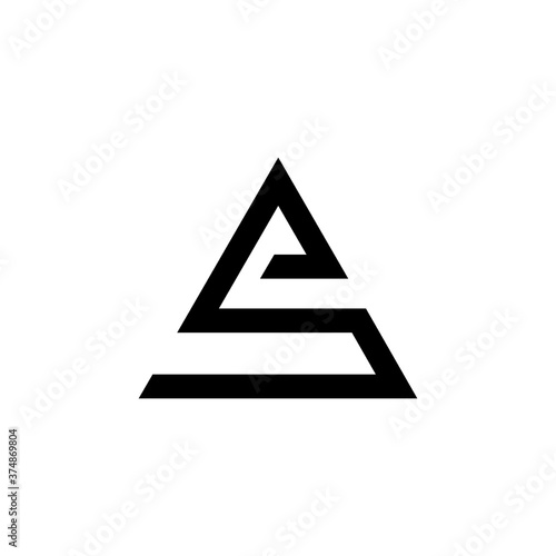 Triangle initial s logo template, design vector illustration Free Download Triangle initial s logo template, design vector illustration - GFXLoad