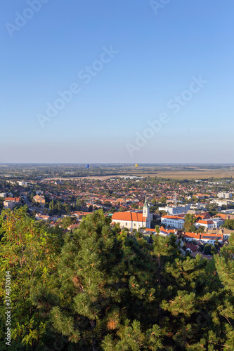View of Szekszard, Hungary on a summer evening