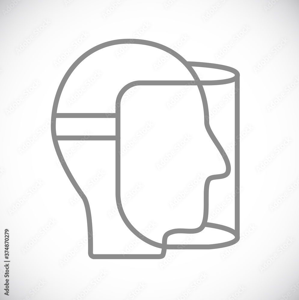 face protection shield mask icon face protection shield mask icon