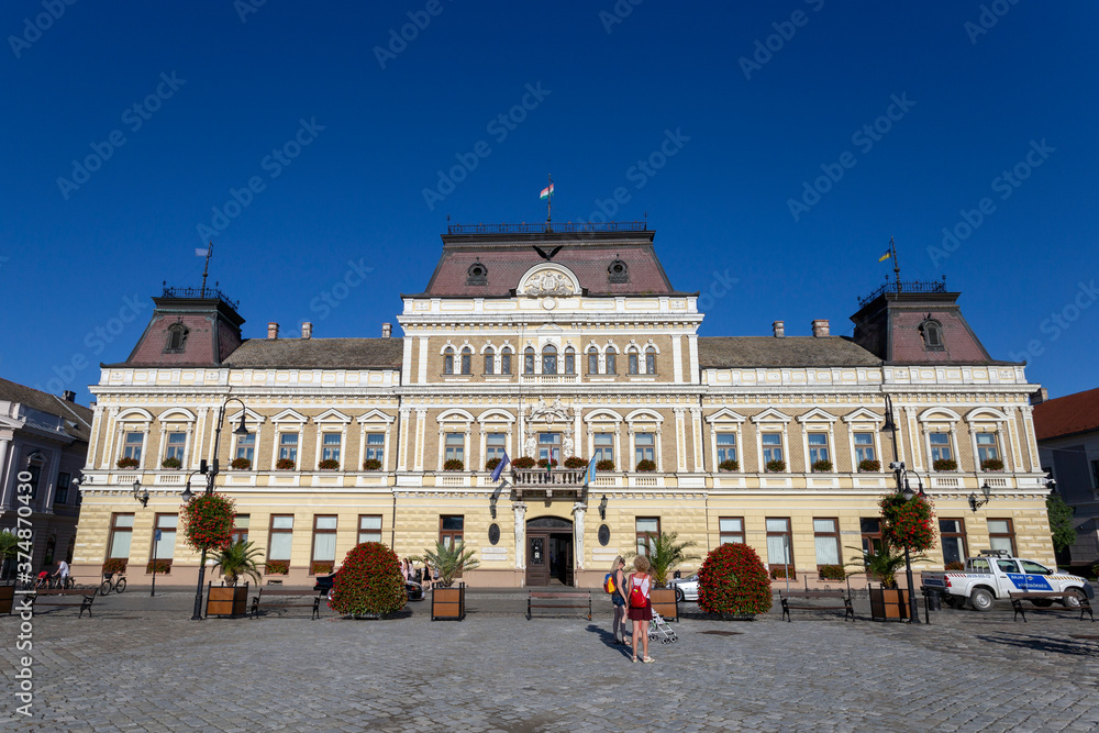 Fototapeta premium Town hall in Baja, Hungary